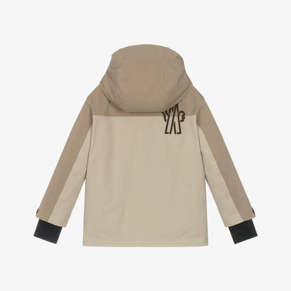 Moncler Enfant-Beige Moriond Technical Ski Jacket | Childrensalon