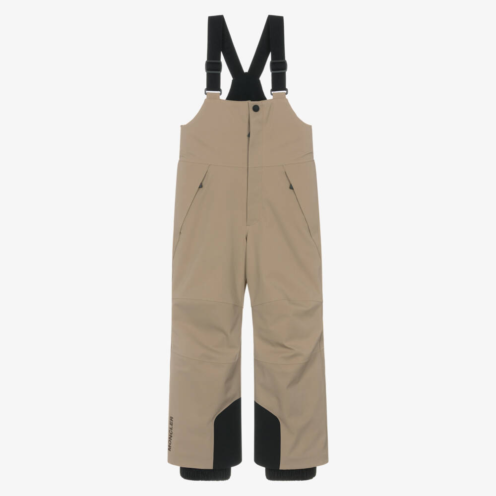Moncler Enfant-Beige Padded Technical Ski Trousers | Childrensalon