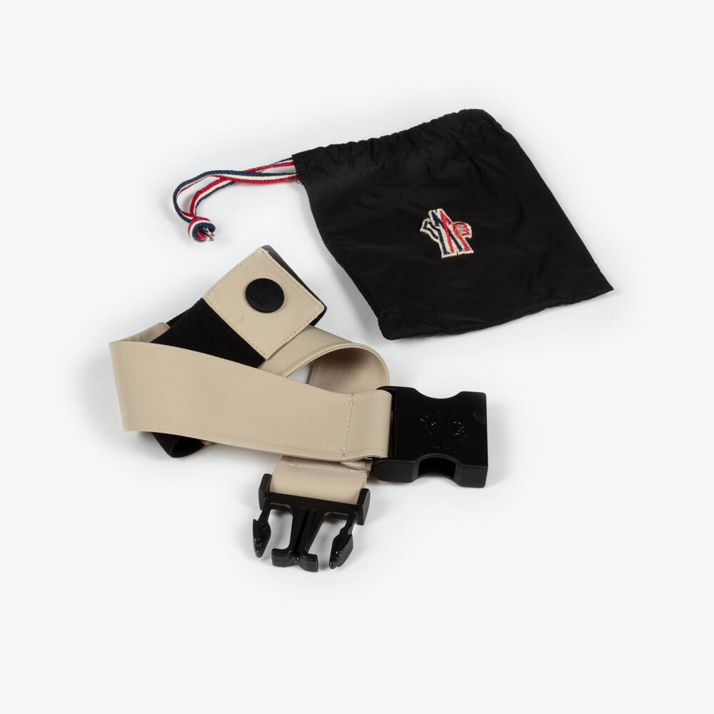 Moncler Enfant-Beige & Pink Down-Padded Ski Suit | Childrensalon