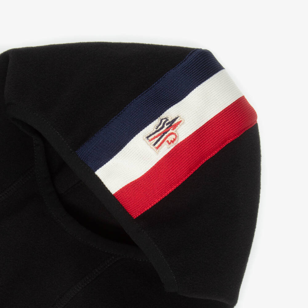 Moncler Enfant-Балаклава черная флисовая | Childrensalon