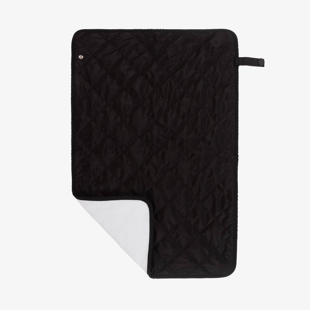 Moncler Enfant-حقيبة ظهر لمستلزمات الأطفال مبطنة لون أسود | Childrensalon