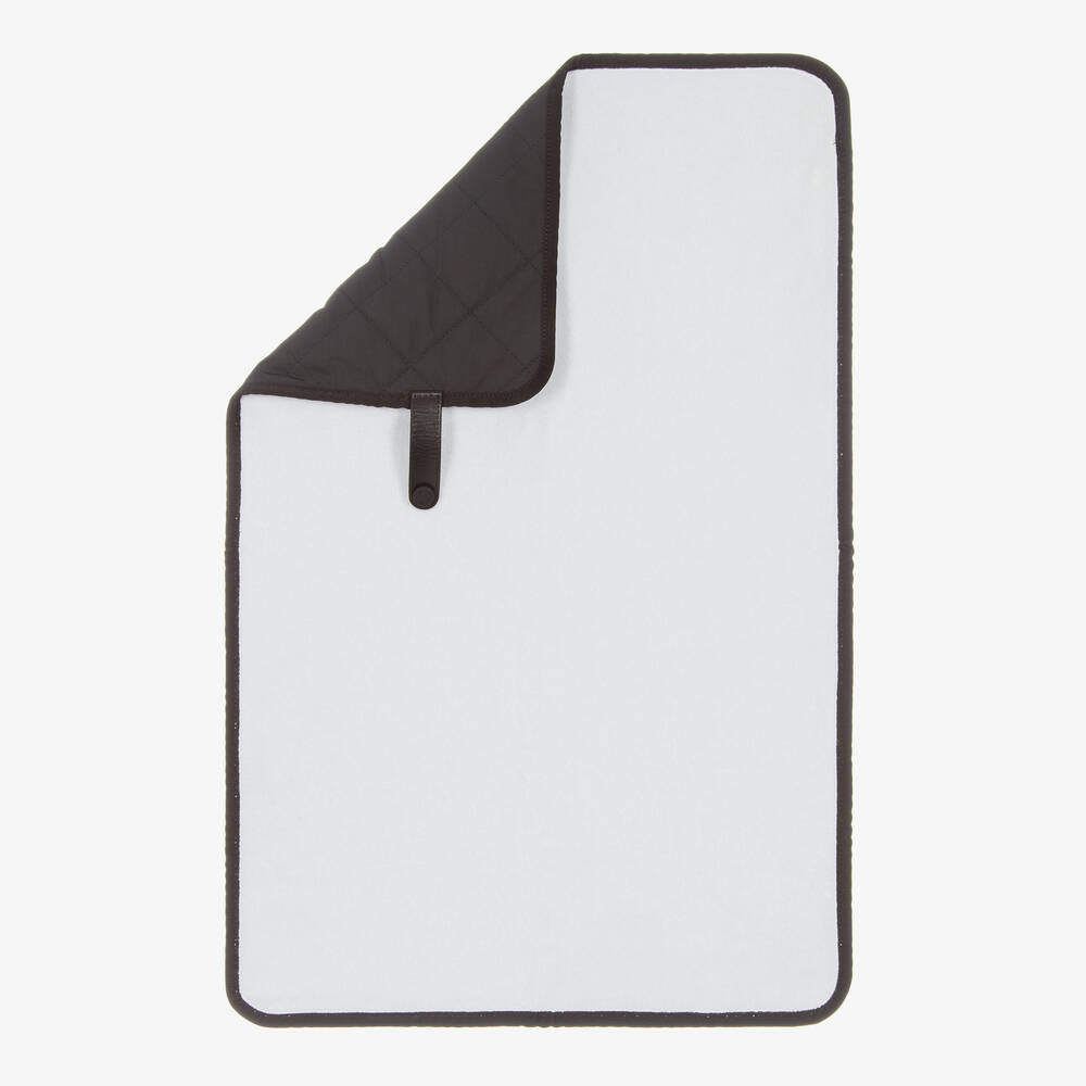 Moncler Enfant-Black Padded Baby Changing Bag (44cm) | Childrensalon