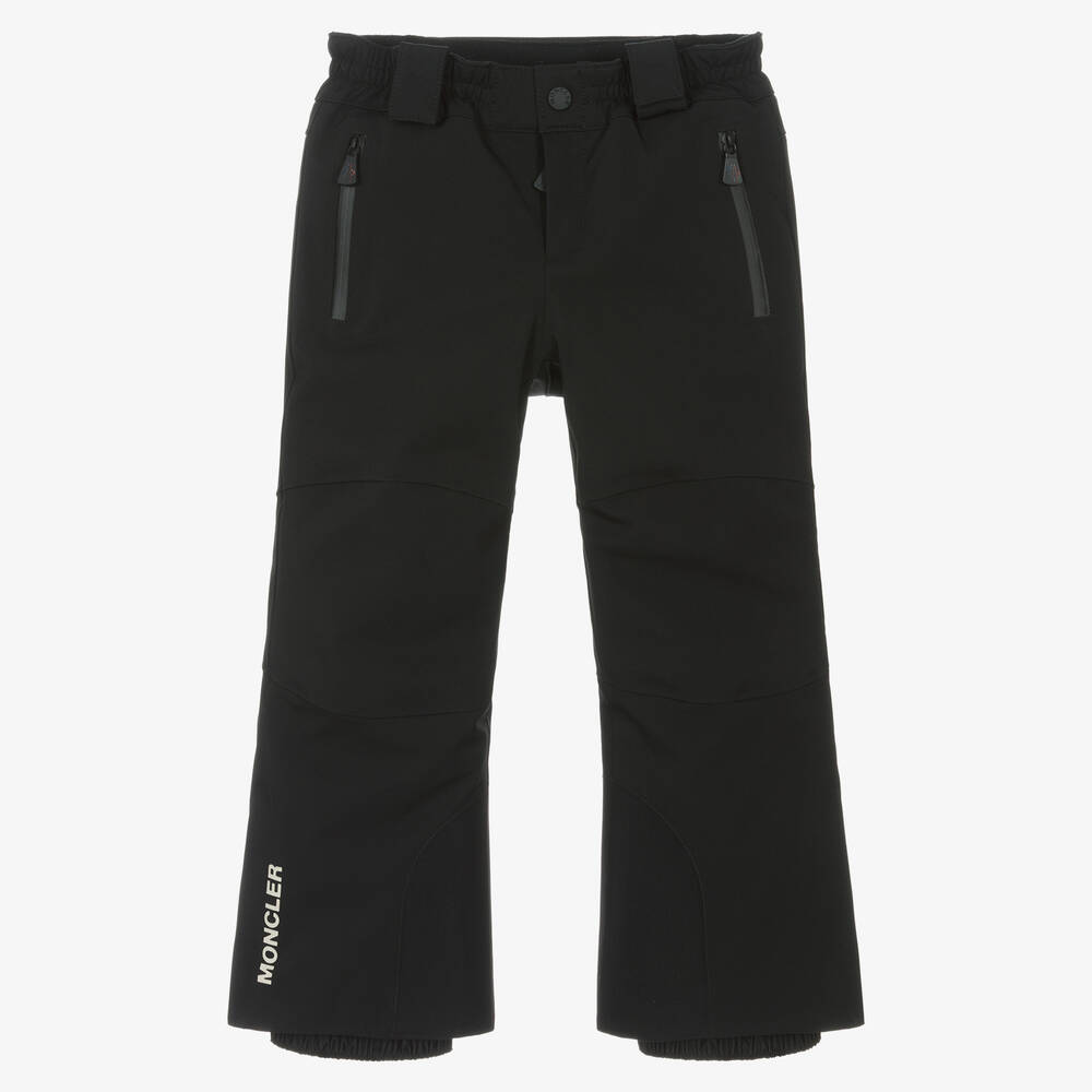 Moncler Enfant-Black Padded Ski Salopettes | Childrensalon