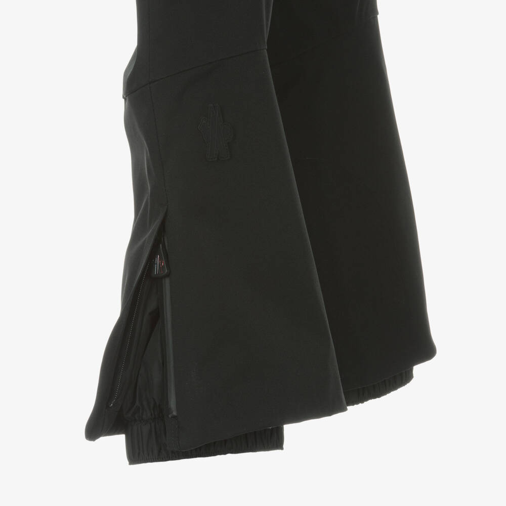 Moncler Enfant-Black Padded Ski Salopettes | Childrensalon