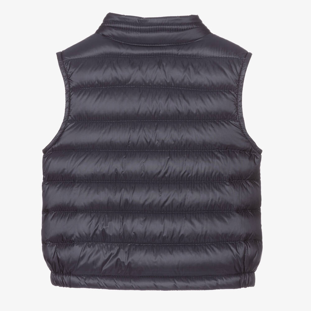 Moncler Enfant-Blue Down Padded Amaury Puffer Gilet | Childrensalon