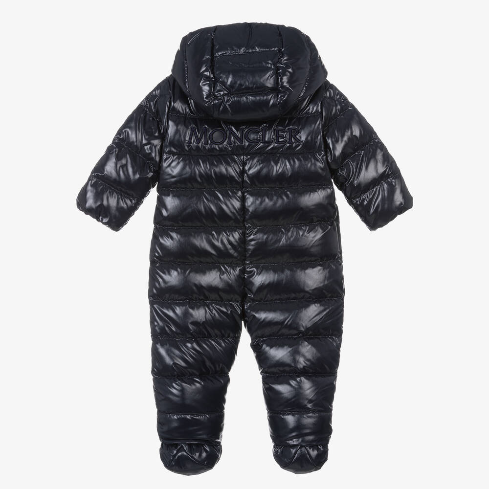Moncler Enfant-Blue Down Padded Indro Puffer Snowsuit | Childrensalon