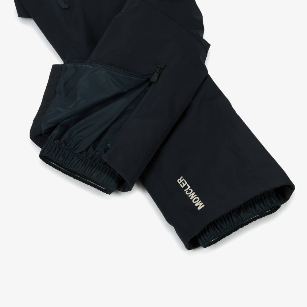 Moncler Enfant-بدلة تزلج مبطنة بالريش لون عاجي وأزرق للأولاد  | Childrensalon