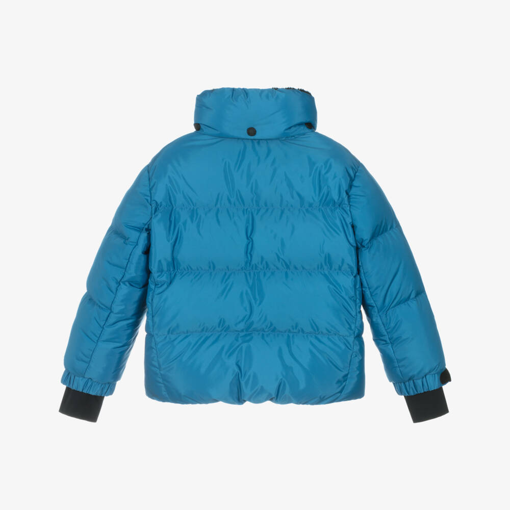 Moncler Enfant-Blue Uluguru Down Padded Technical Ski Jacket | Childrensalon