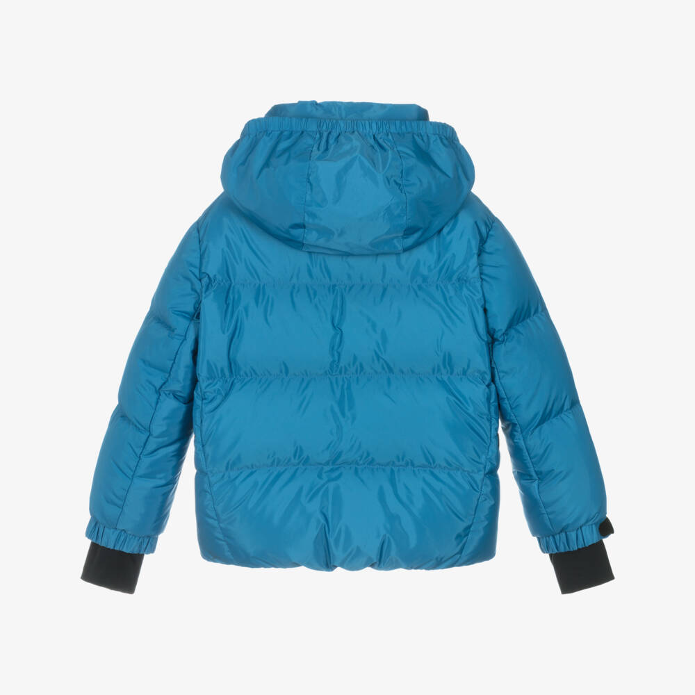 Moncler Enfant-Blue Uluguru Down Padded Technical Ski Jacket | Childrensalon
