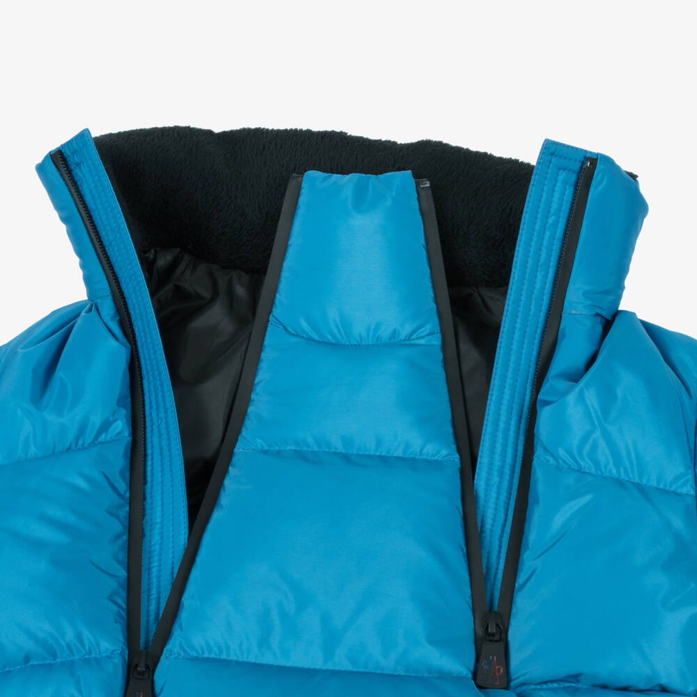 Moncler Enfant-Blue Uluguru Down Padded Technical Ski Jacket | Childrensalon