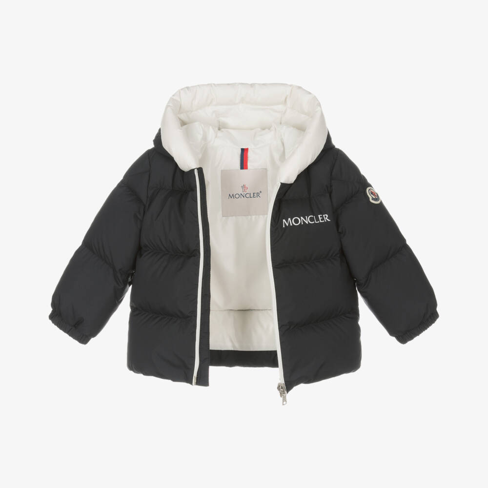 Moncler Enfant-Blue Xola Down Padded Puffer Snowsuit | Childrensalon