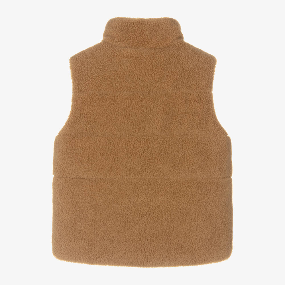 Moncler Enfant-Boys Beige Down Padded Colbricon Gilet | Childrensalon