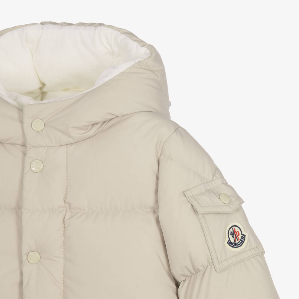 Moncler Enfant-Boys Beige Jareth Down Padded Jacket | Childrensalon