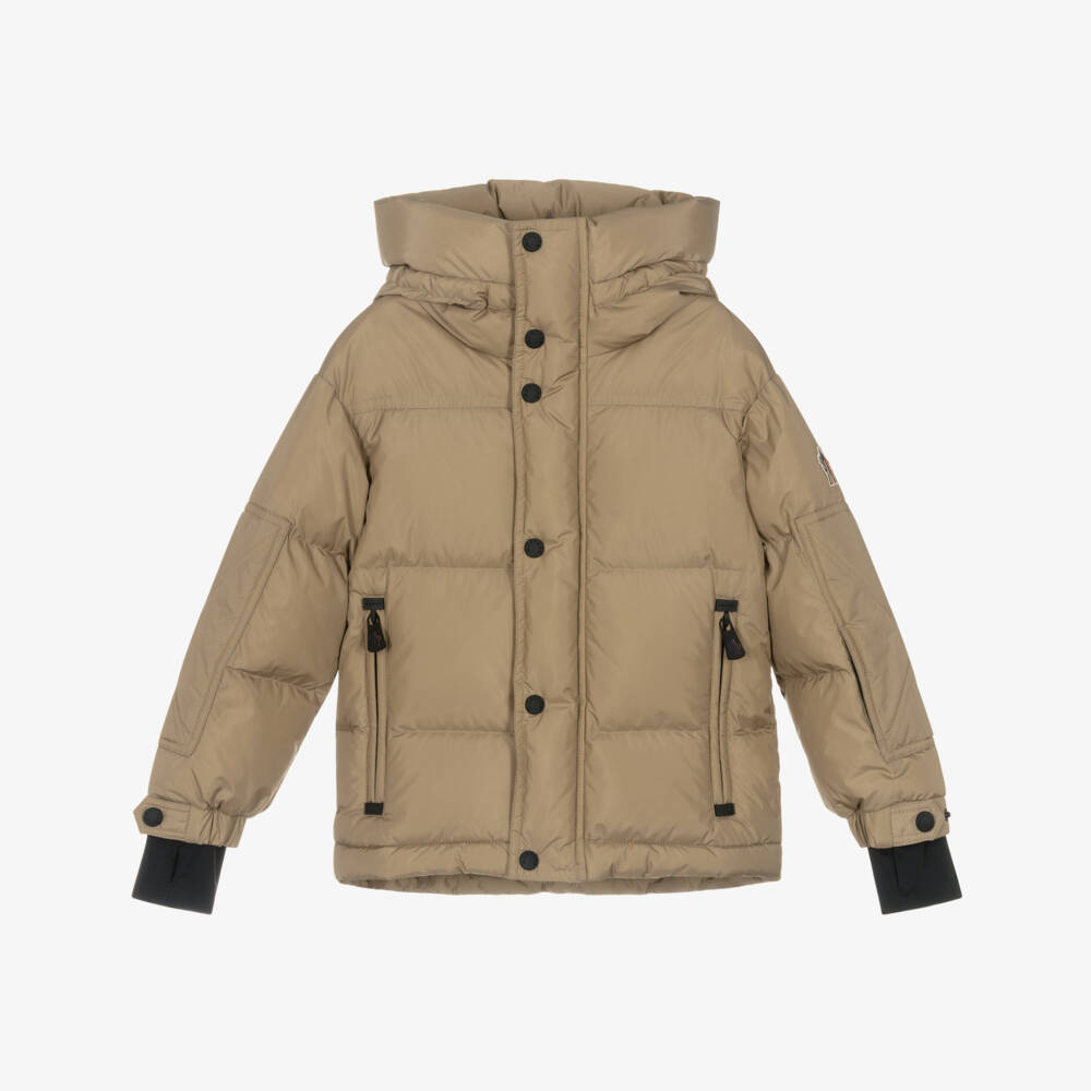 Moncler Enfant-Boys Beige Kasanka Down Padded Ski Jacket | Childrensalon
