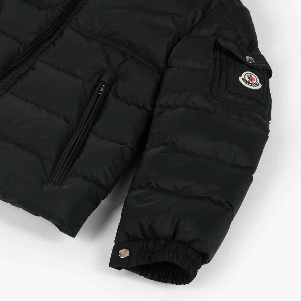 Moncler Enfant-Куртка пуховик чёрная Byronf для мальчиков | Childrensalon