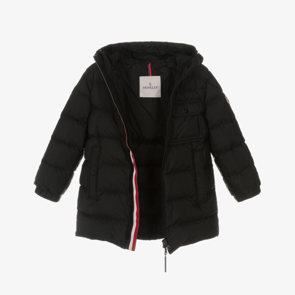Moncler Enfant-Boys Black Down Padded Alani Puffer Coat | Childrensalon