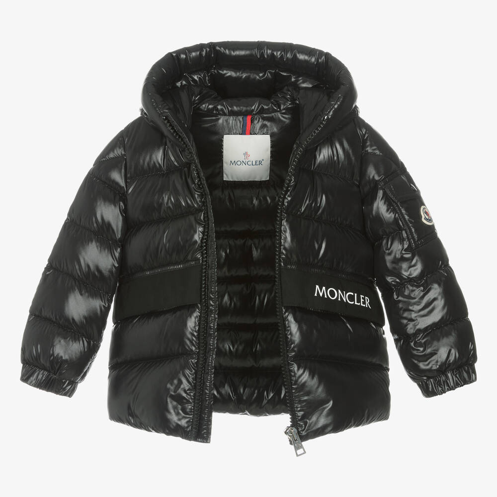 Moncler Enfant-Boys Black Down Padded Groseiller Jacket | Childrensalon