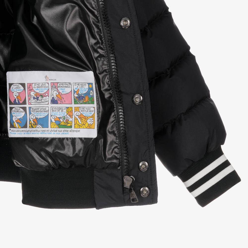 Moncler Enfant Boys Black Mahali Varsity Jacket