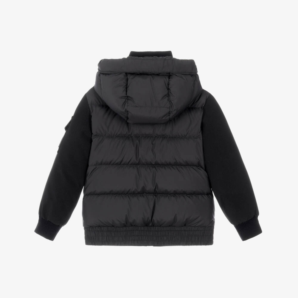 Moncler Enfant-Boys Black Martlu Down-Filled Jacket | Childrensalon