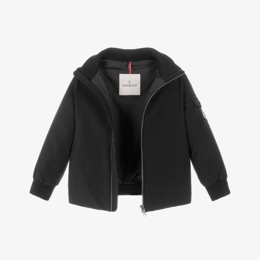 Moncler Enfant-Boys Black Martlu Down-Filled Jacket | Childrensalon