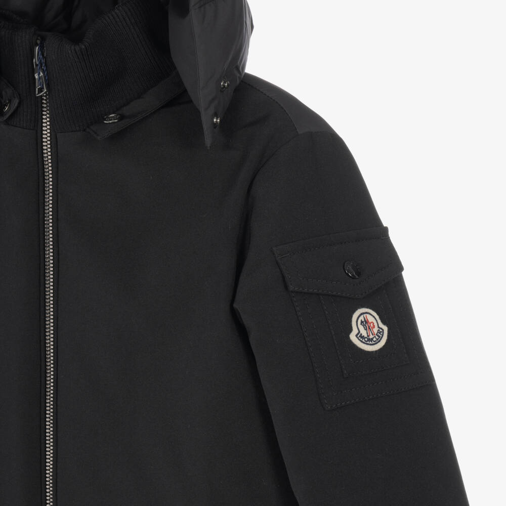 Moncler Enfant-Boys Black Martlu Down-Filled Jacket | Childrensalon