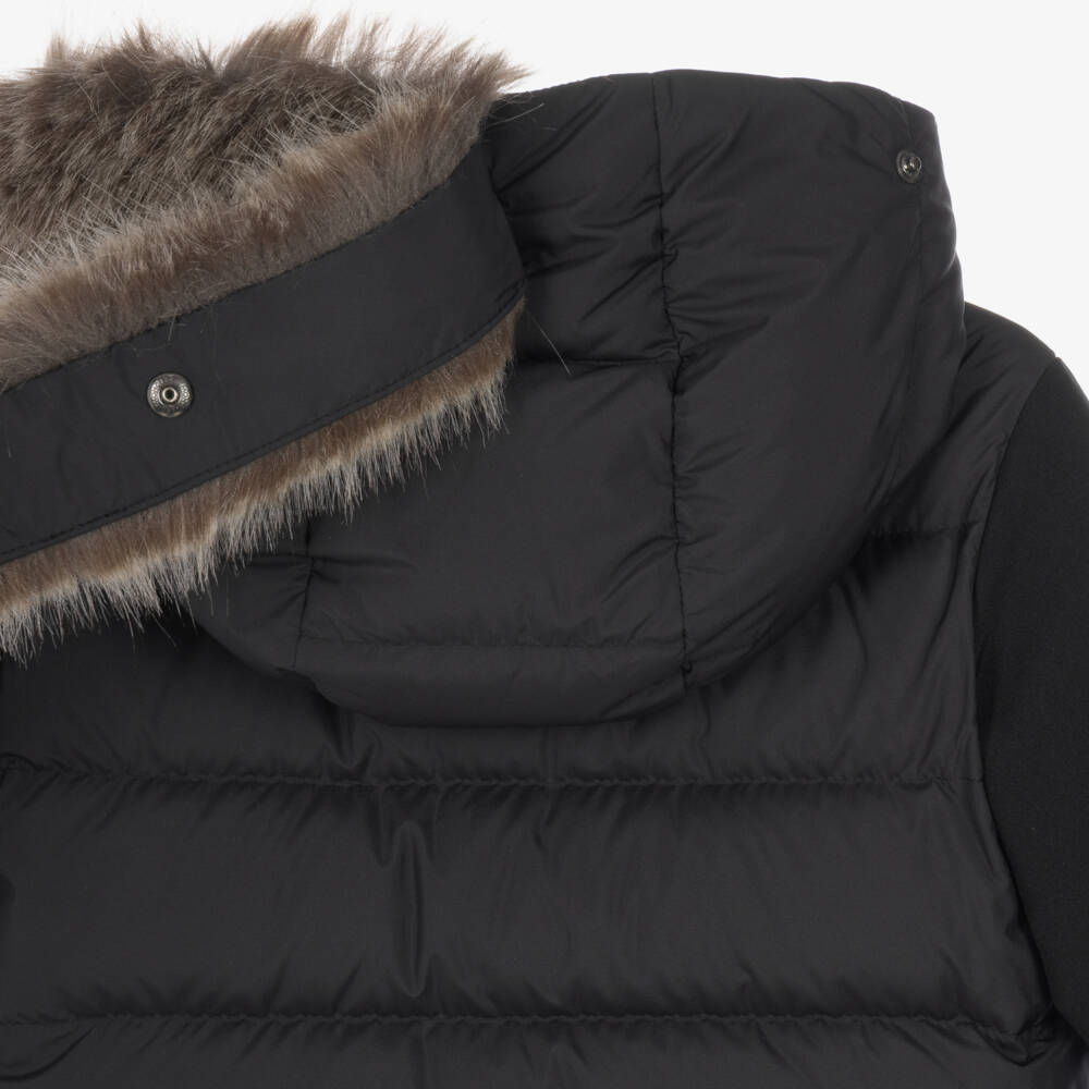 Moncler Enfant-Boys Black Martlu Down-Filled Jacket | Childrensalon
