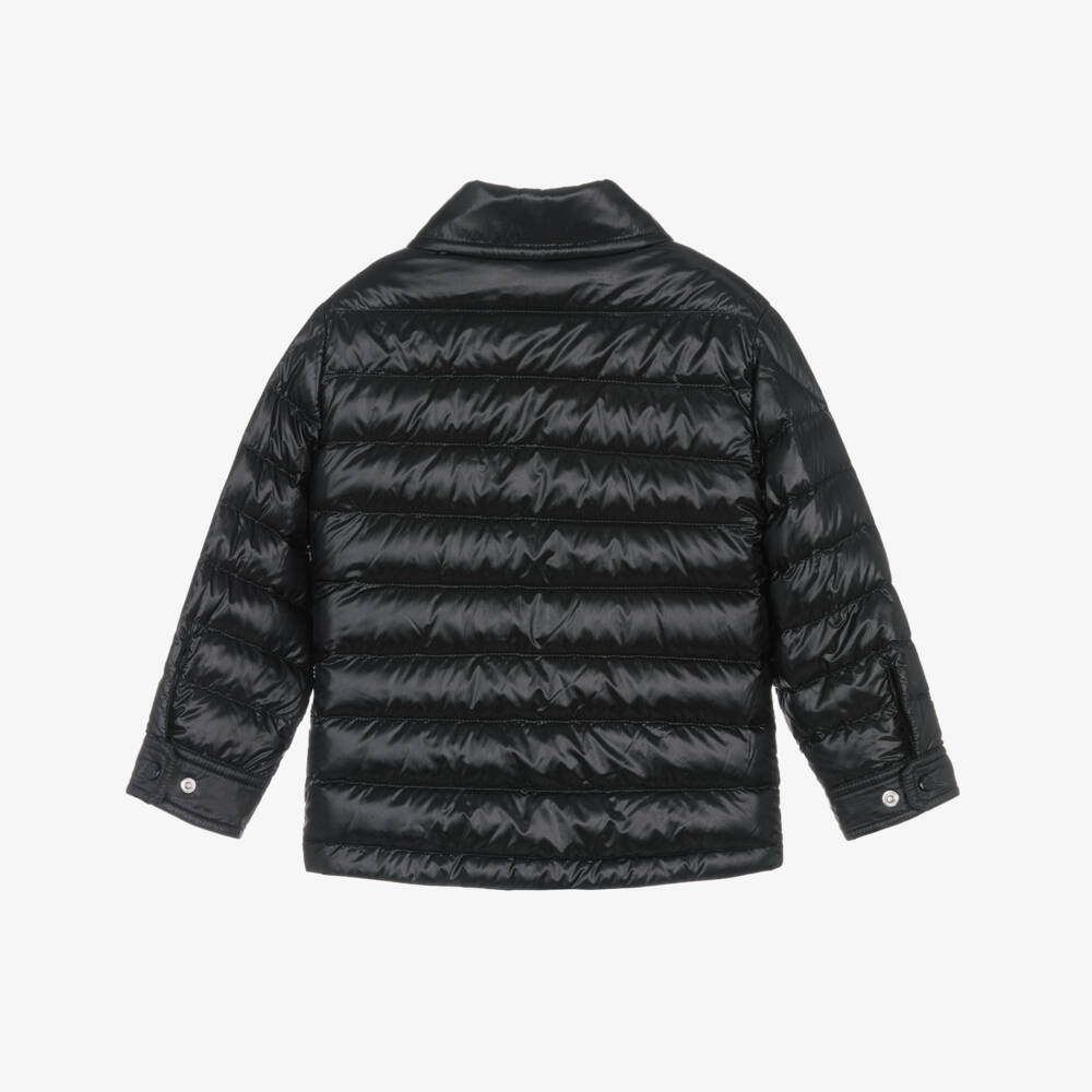 Moncler Enfant-Boys Black Mourillon Down Filled Puffer Jacket | Childrensalon
