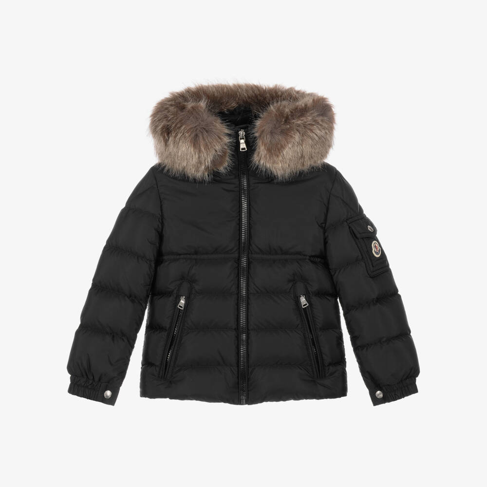 Moncler Enfant-Boys Black New Byronf Down Filled Jacket | Childrensalon