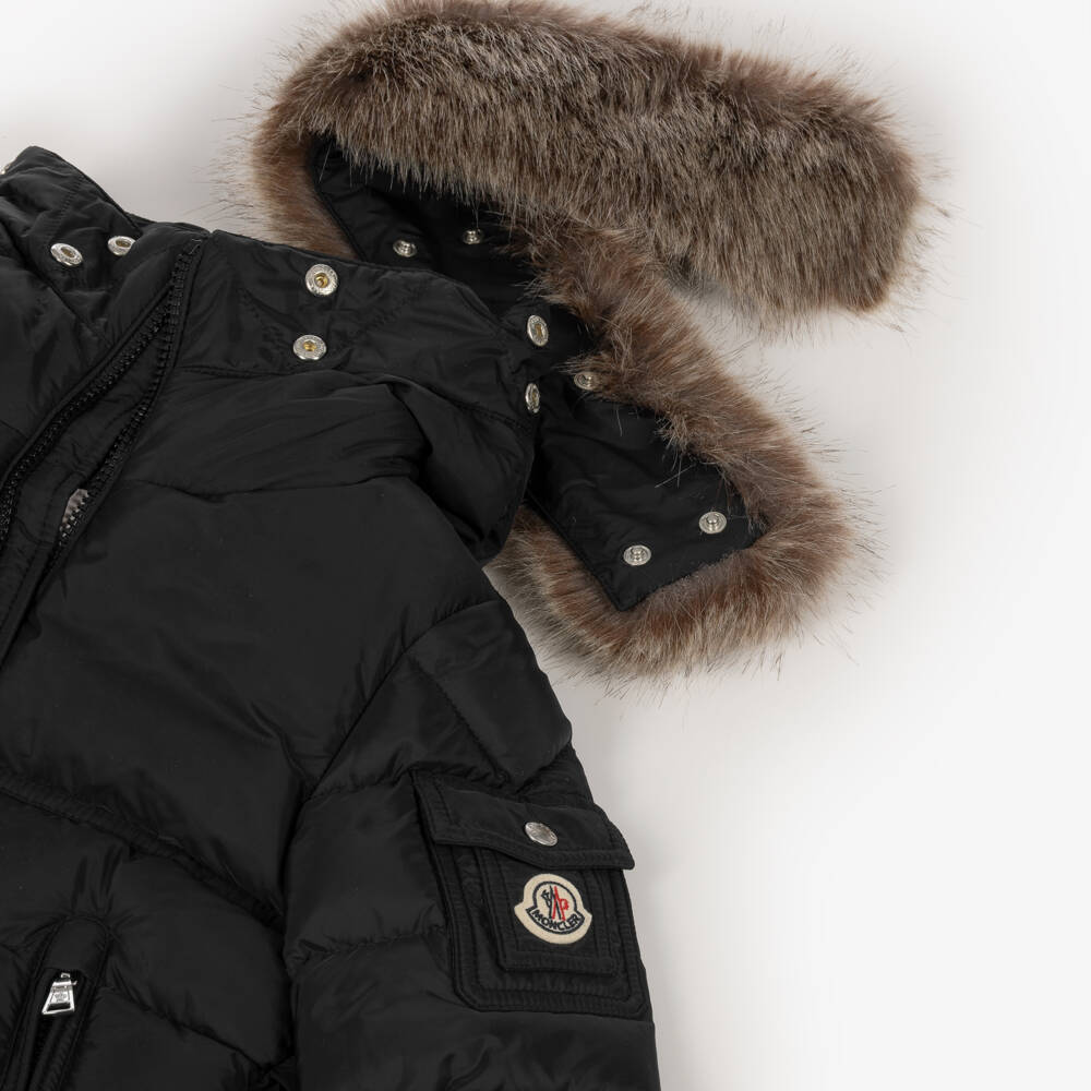 Moncler Enfant-Boys Black New Byronf Down Filled Jacket | Childrensalon