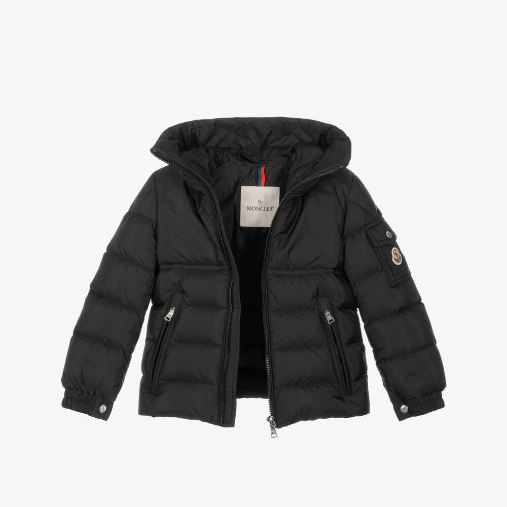 Moncler Enfant-Boys Black New Byronf Down Filled Jacket | Childrensalon
