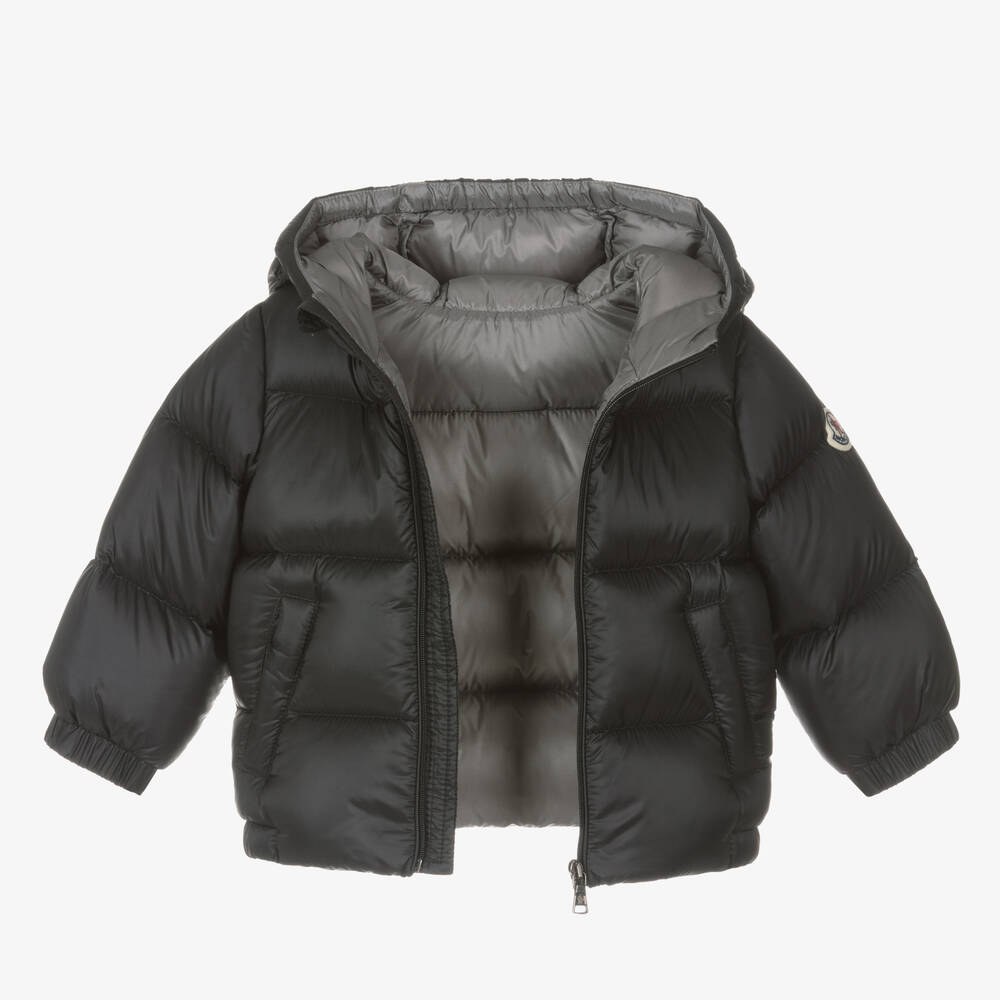 Moncler Enfant-Boys Black New Macaire Down Padded Jacket | Childrensalon