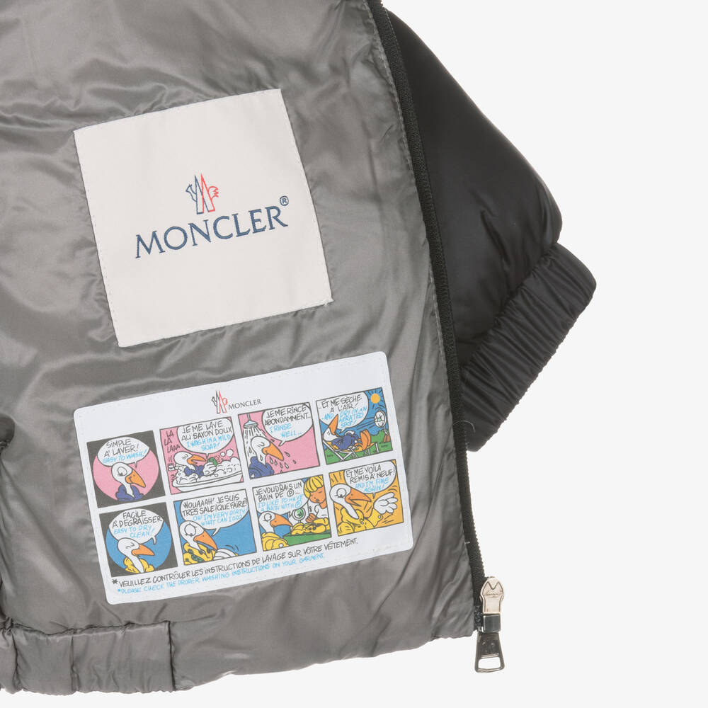 Moncler Enfant-Boys Black New Macaire Down Padded Jacket | Childrensalon