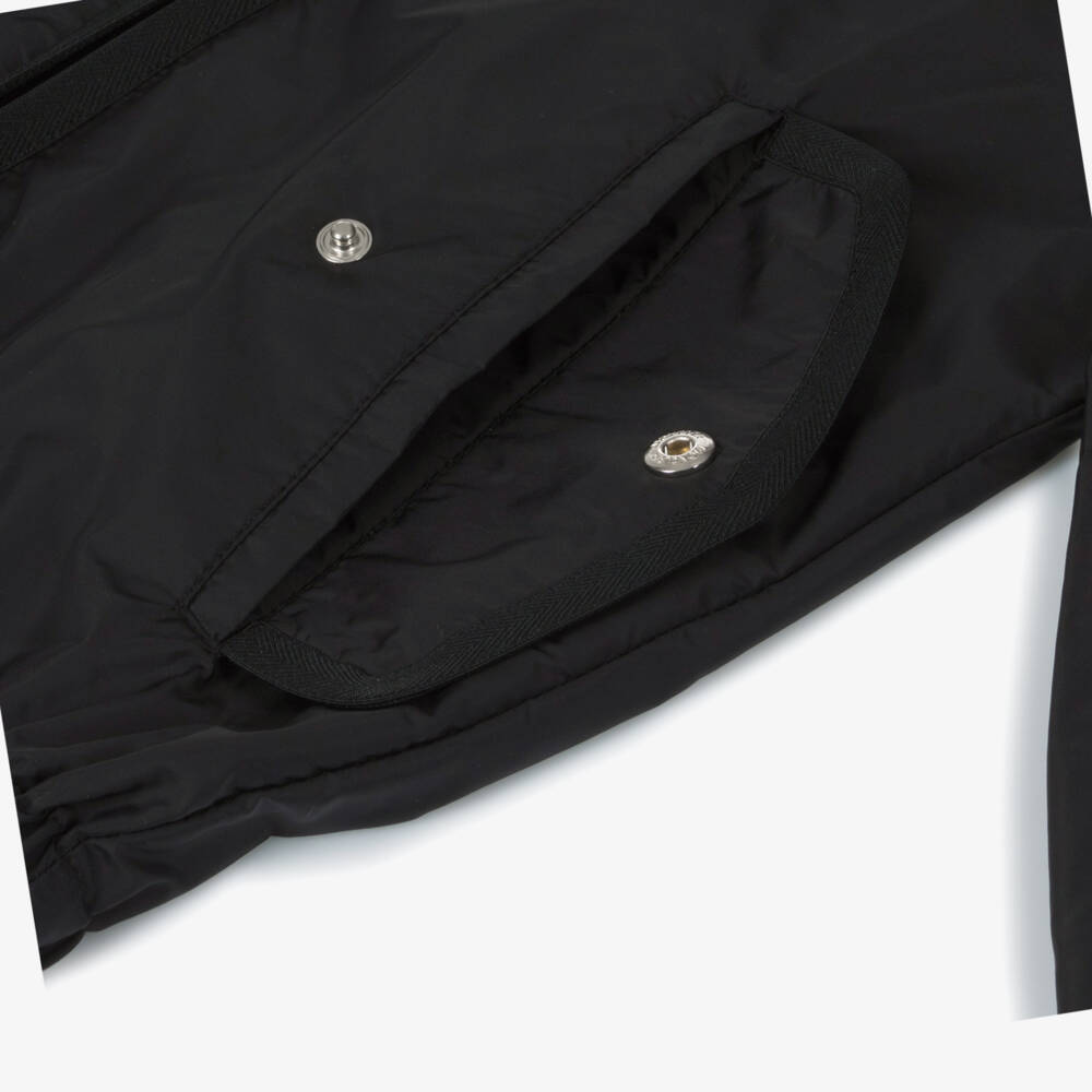 Moncler Enfant-Boys Black Ottis Hooded Jacket | Childrensalon