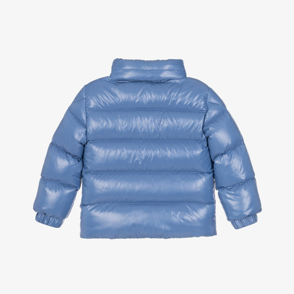 Moncler Enfant-Boys Blue Alaxios Short Down Jacket | Childrensalon