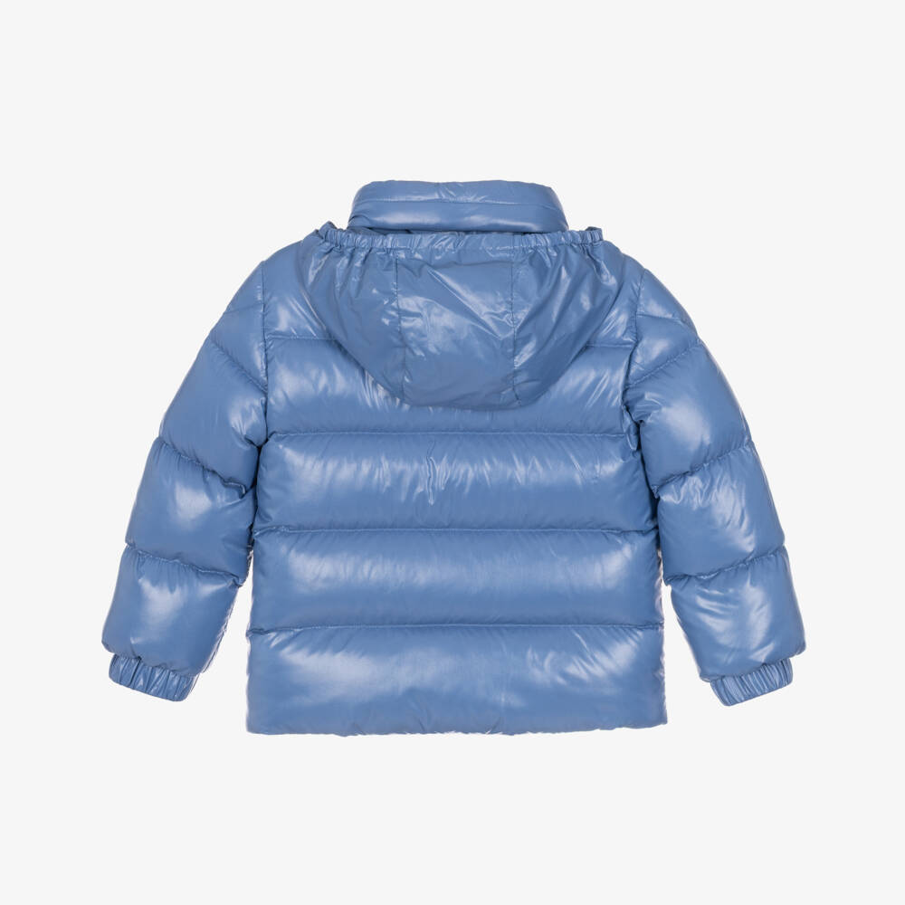 Moncler Enfant-Boys Blue Alaxios Short Down Jacket | Childrensalon