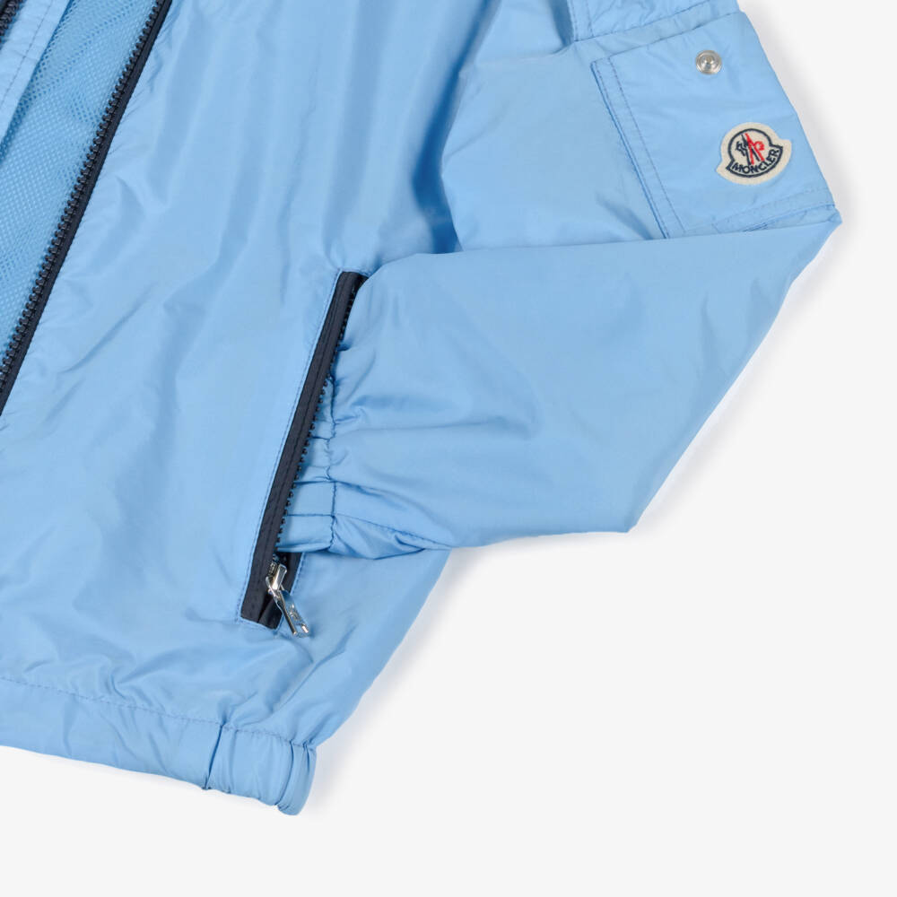 Moncler Enfant-Boys Blue Banu Hooded Jacket | Childrensalon