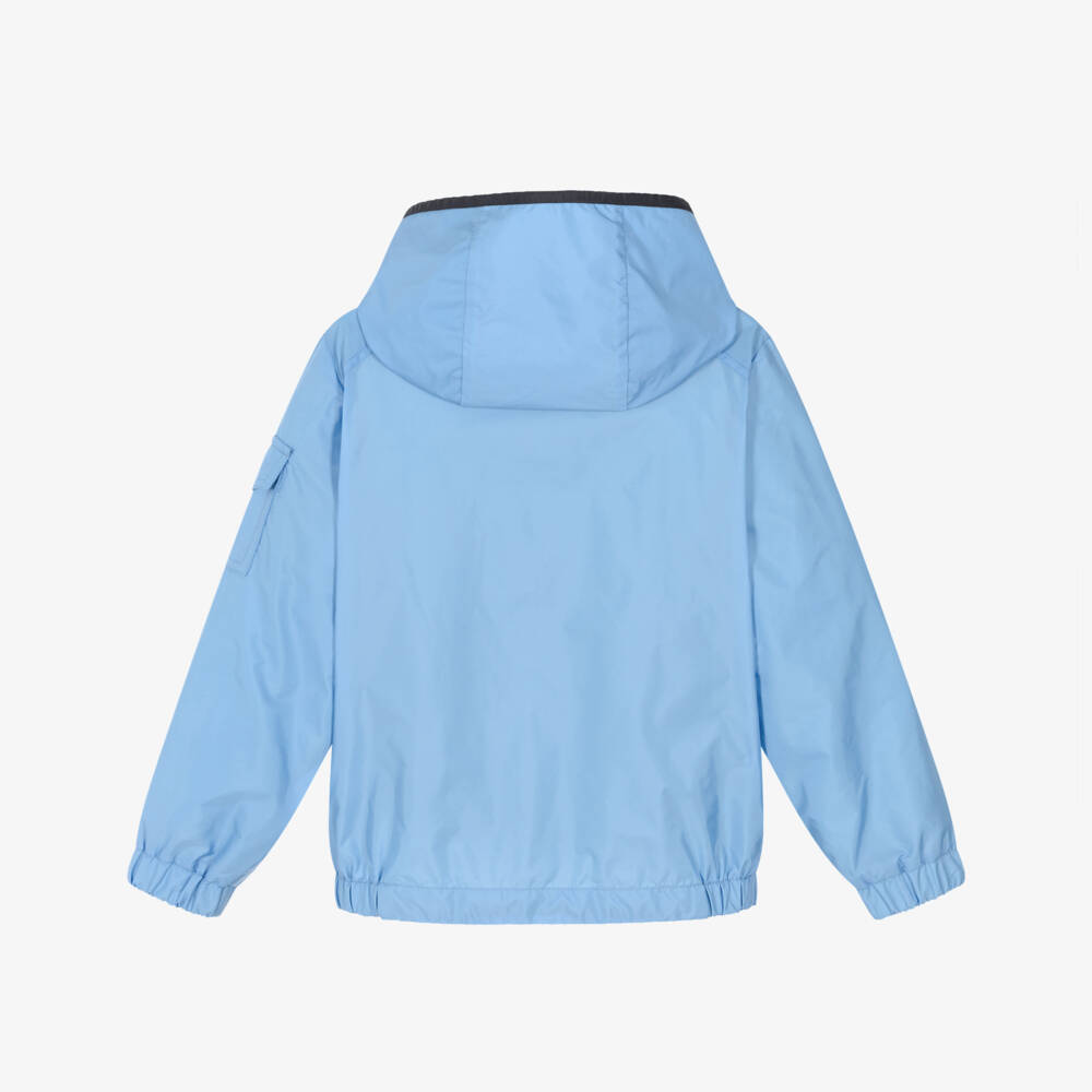Moncler Enfant-Boys Blue Banu Hooded Jacket | Childrensalon