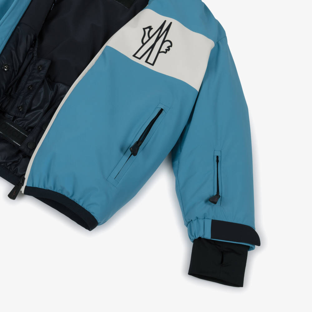 Moncler Enfant-Boys Blue Brech Technical Ski Jacket | Childrensalon