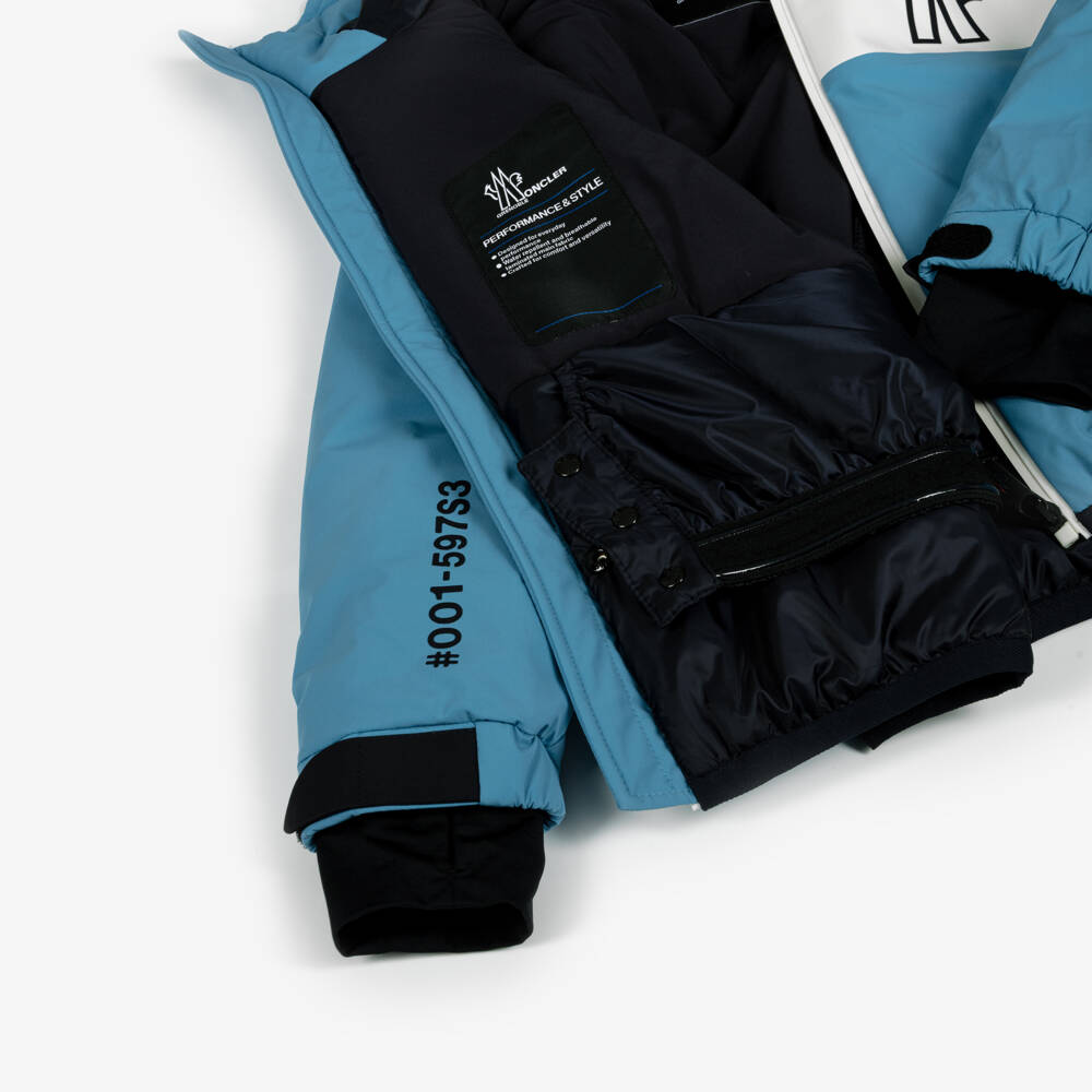 Moncler Enfant-Boys Blue Brech Technical Ski Jacket | Childrensalon