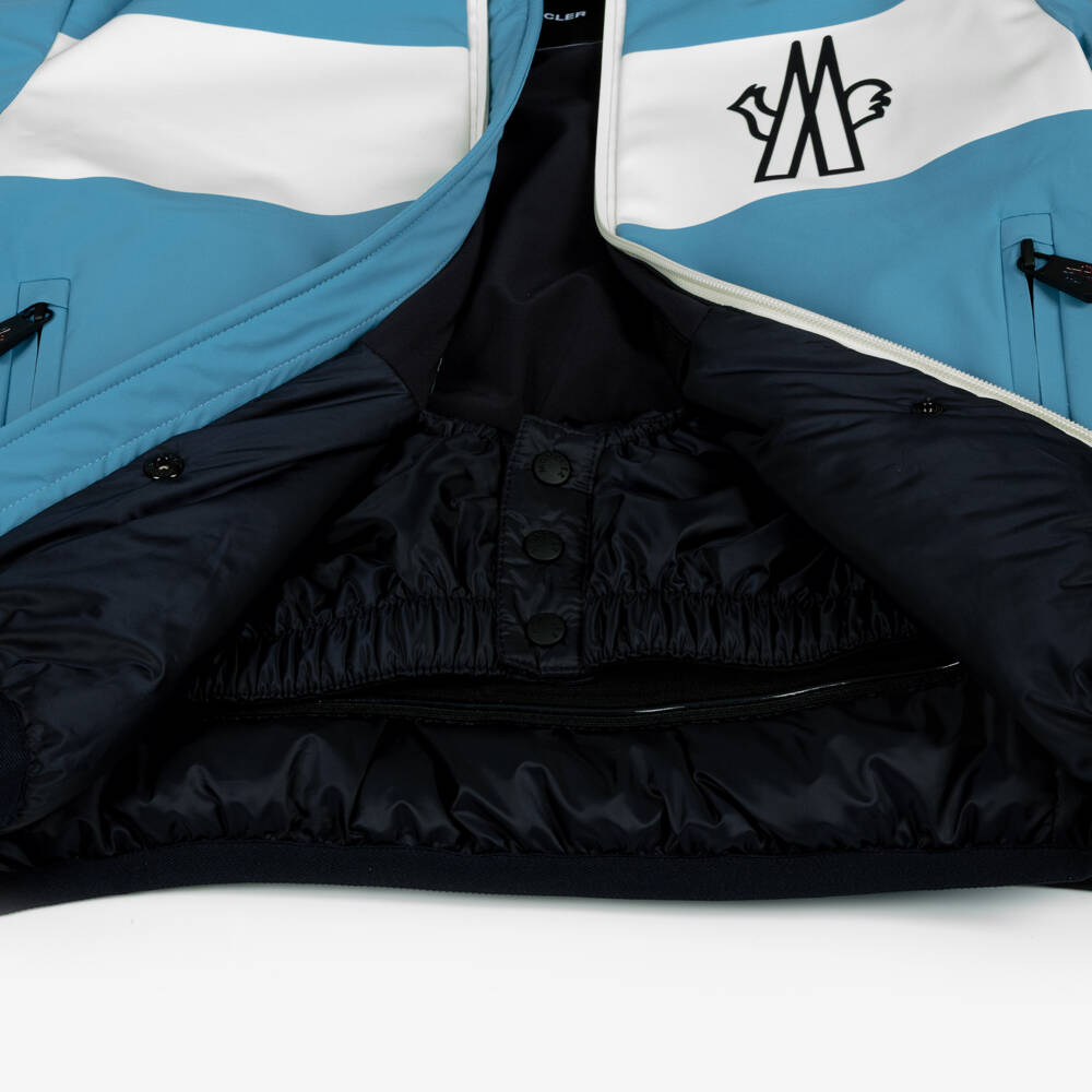 Moncler Enfant-Boys Blue Brech Technical Ski Jacket | Childrensalon