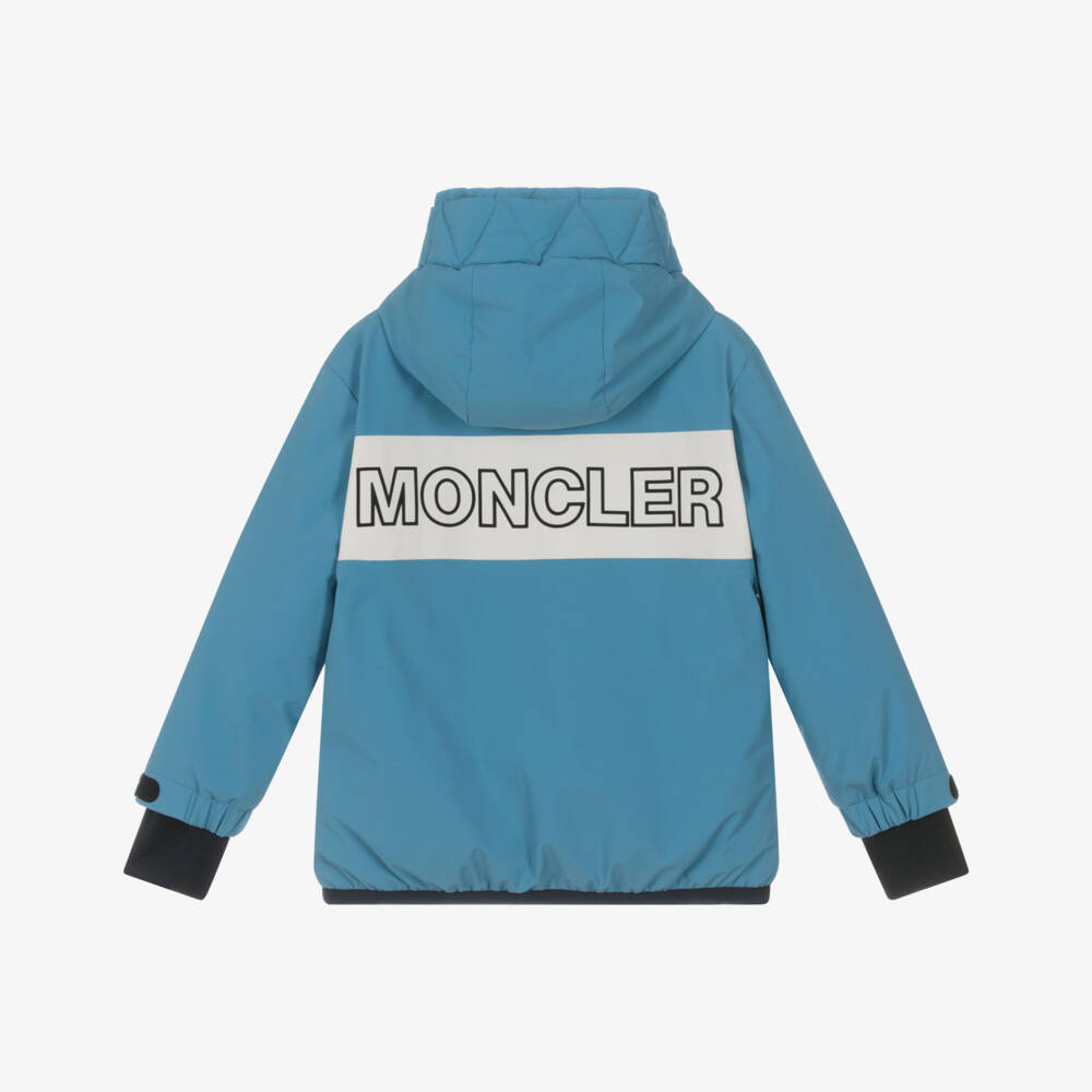 Moncler Enfant-Boys Blue Brech Technical Ski Jacket | Childrensalon