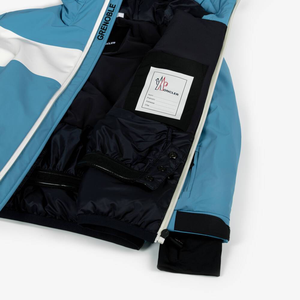 Moncler Enfant-Boys Blue Brech Technical Ski Jacket | Childrensalon