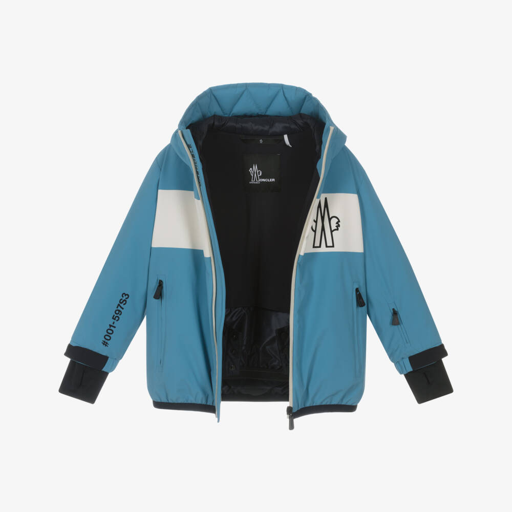 Moncler Enfant-Boys Blue Brech Technical Ski Jacket | Childrensalon