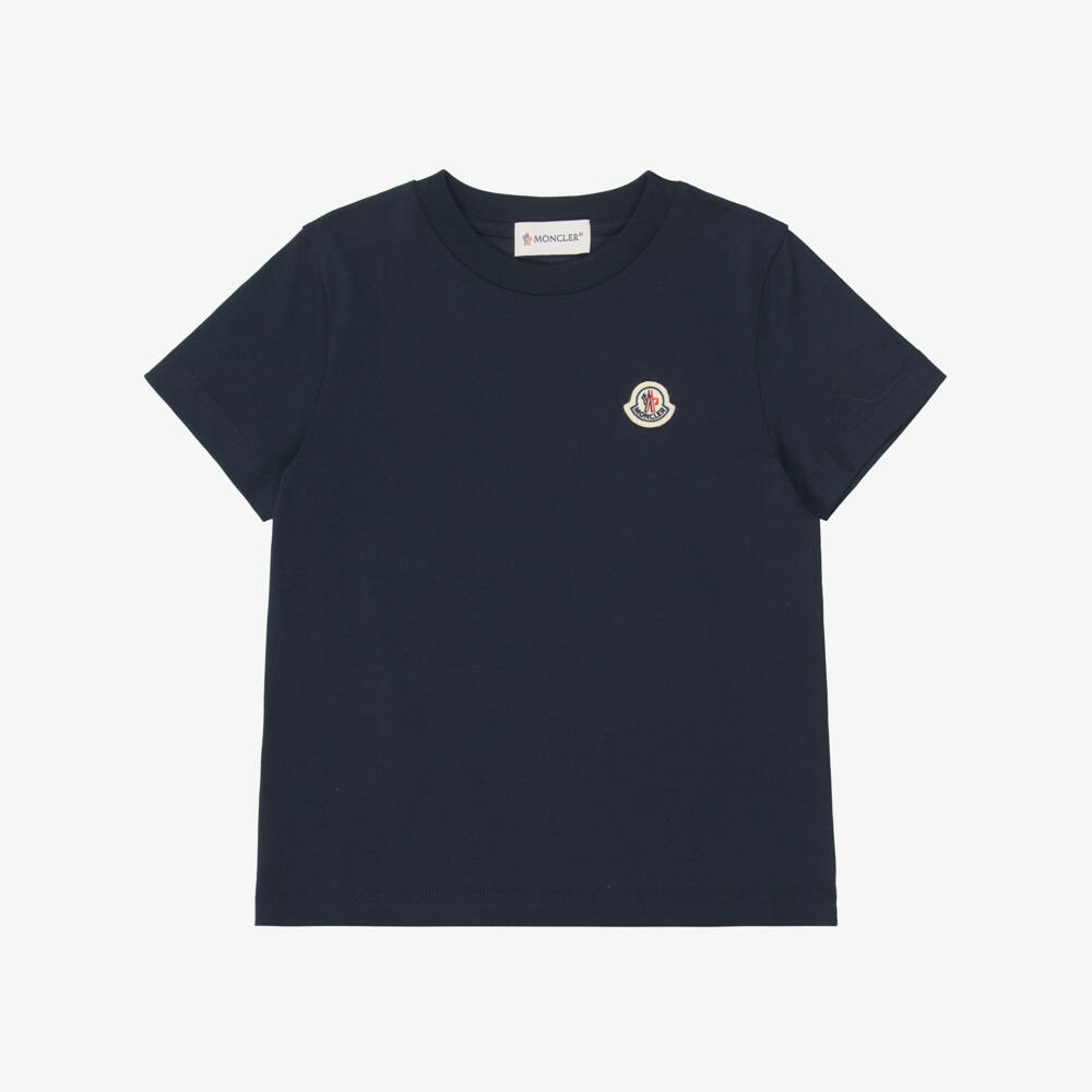 Moncler Enfant-Boys Blue & Grey Cotton T-Shirts (3 Pack) | Childrensalon