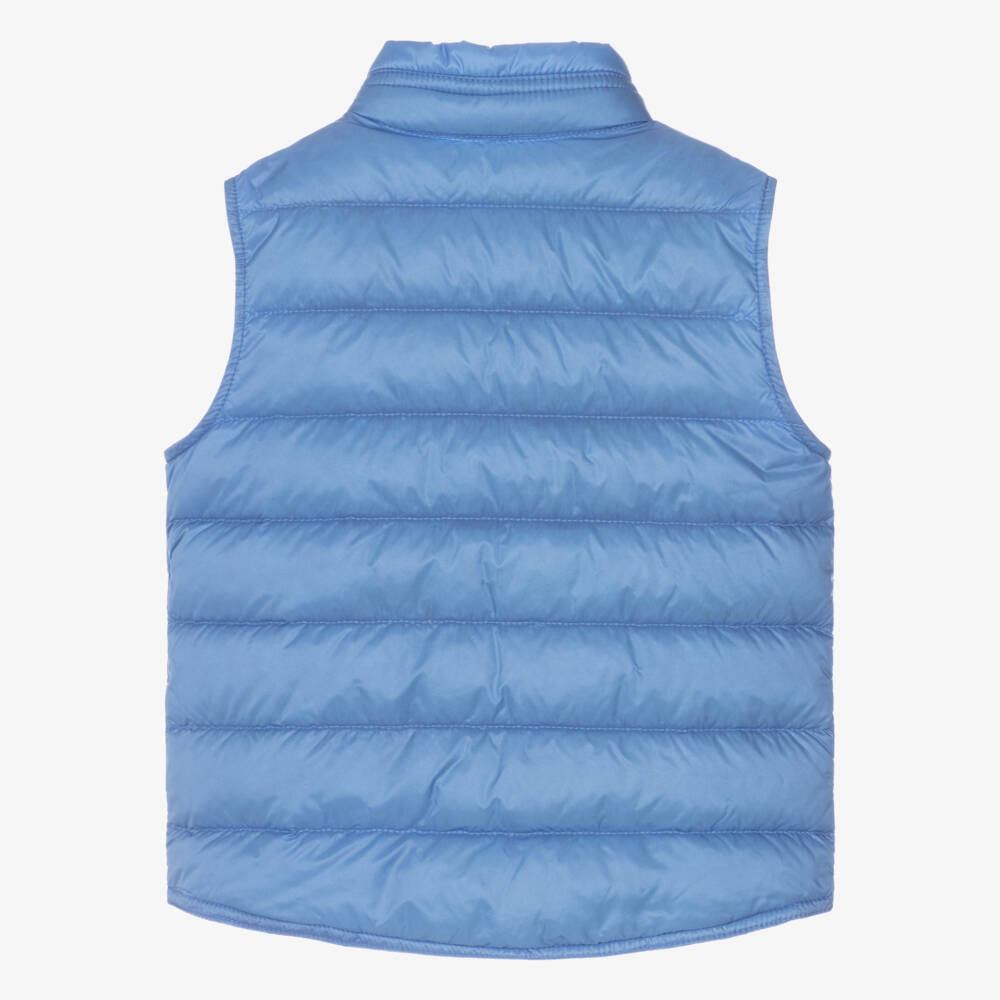 Moncler Enfant-Boys Blue Gui Down Filled Puffer Gilet | Childrensalon