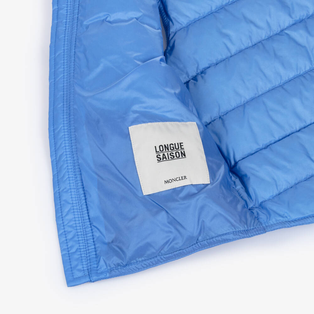 Moncler Enfant-Boys Blue Gui Down Filled Puffer Gilet | Childrensalon