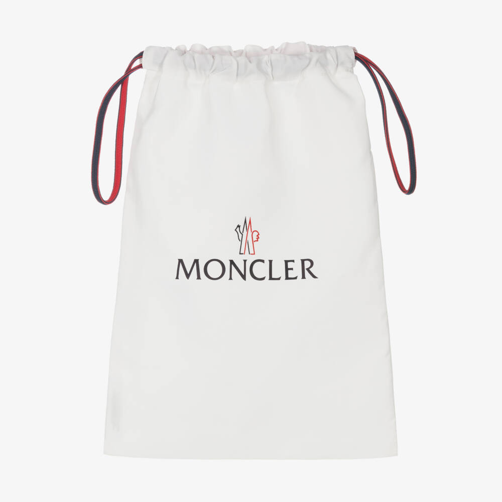 Moncler Enfant-Boys Blue Logo Badge Swim Shorts | Childrensalon