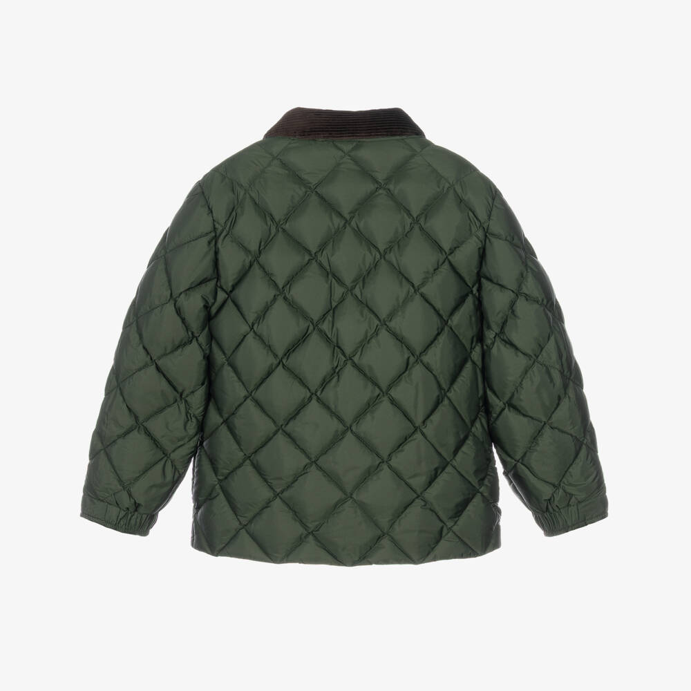 Moncler Enfant-Boys Green Fruzan Quilted Jacket | Childrensalon