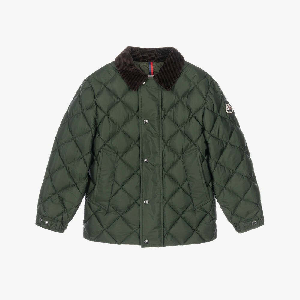 Moncler Enfant-Boys Green Fruzan Quilted Jacket | Childrensalon