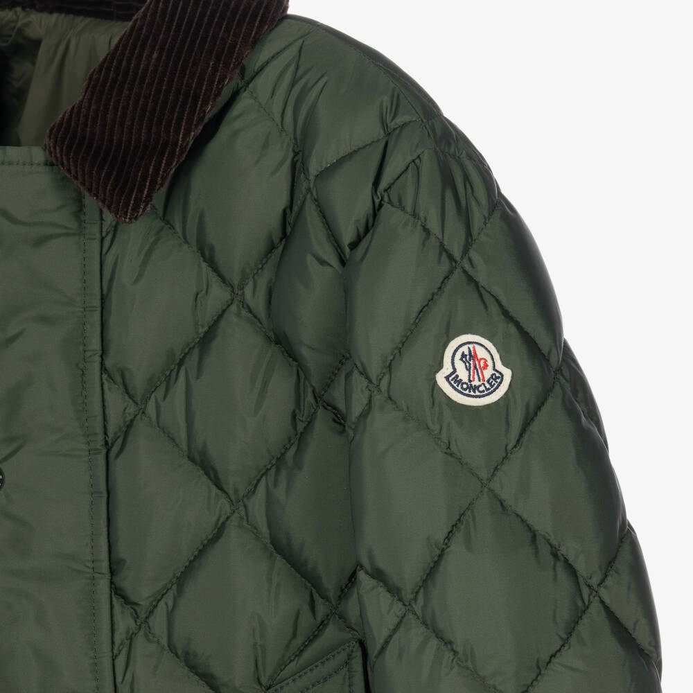 Moncler Enfant-Boys Green Fruzan Quilted Jacket | Childrensalon